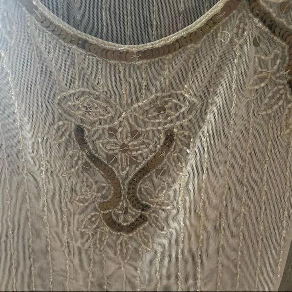 Forever 21 size L 20’s flapper style scoop neck tank top - Picture 3 of 6